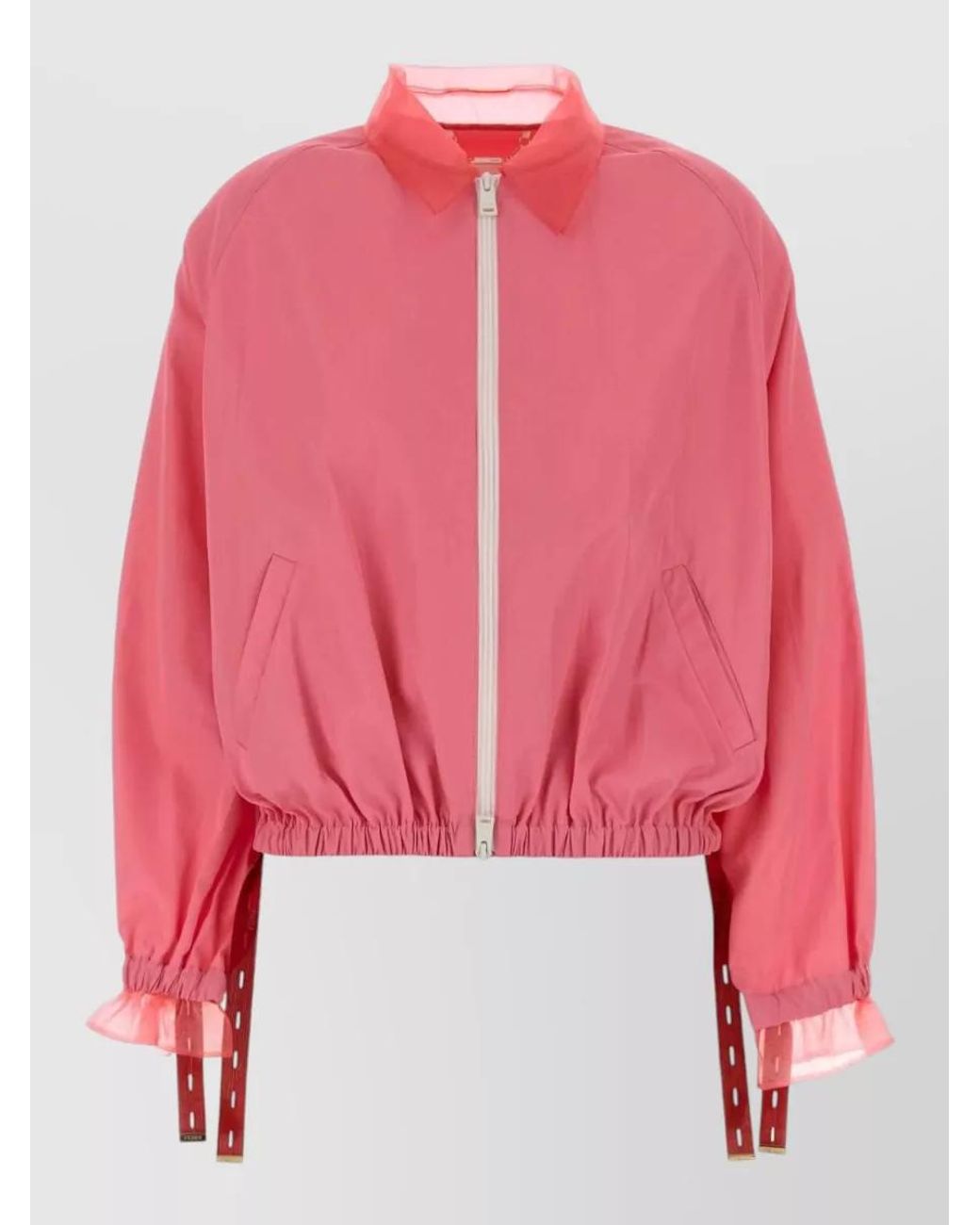 Fendi Pink Relaxed-Fit Bomber Jacket
