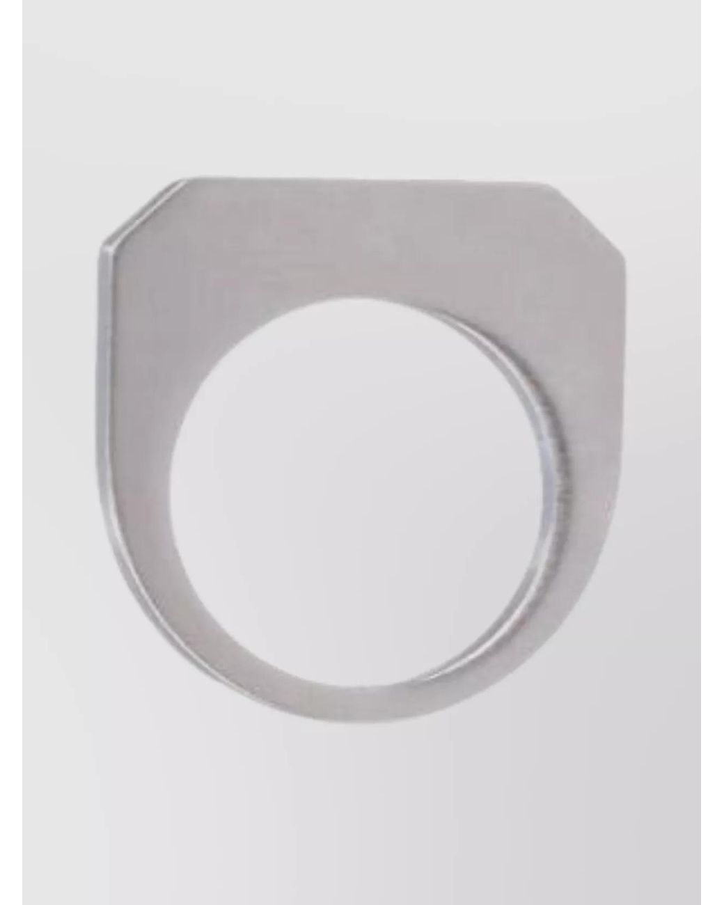 Rick Owens White Brass Hollywood Ring for men