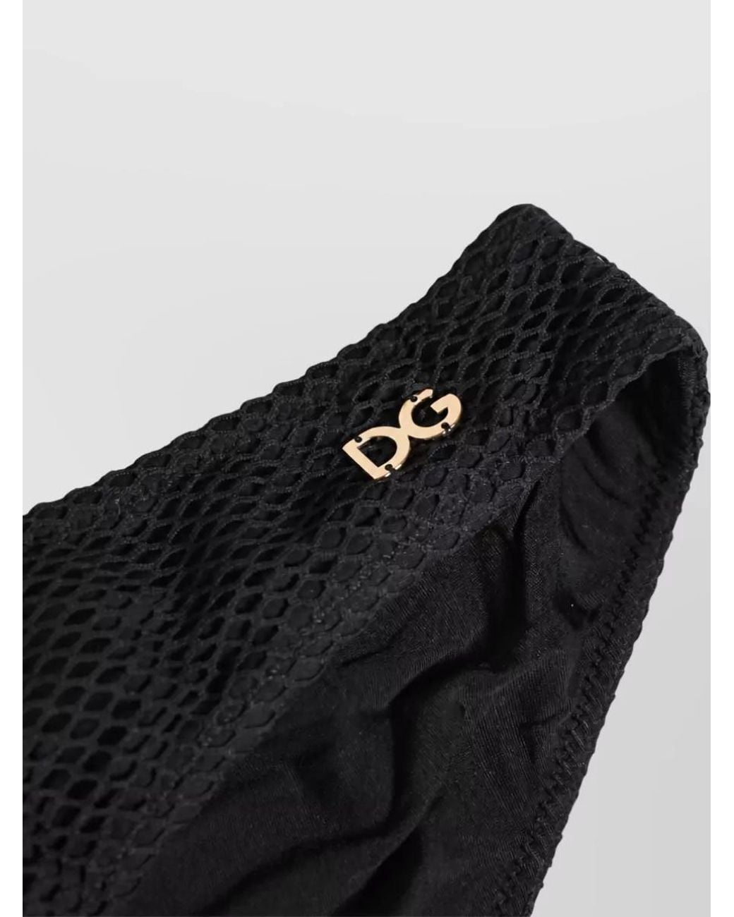 Dolce & Gabbana Black Logo Plaque Regular Brief Underwear