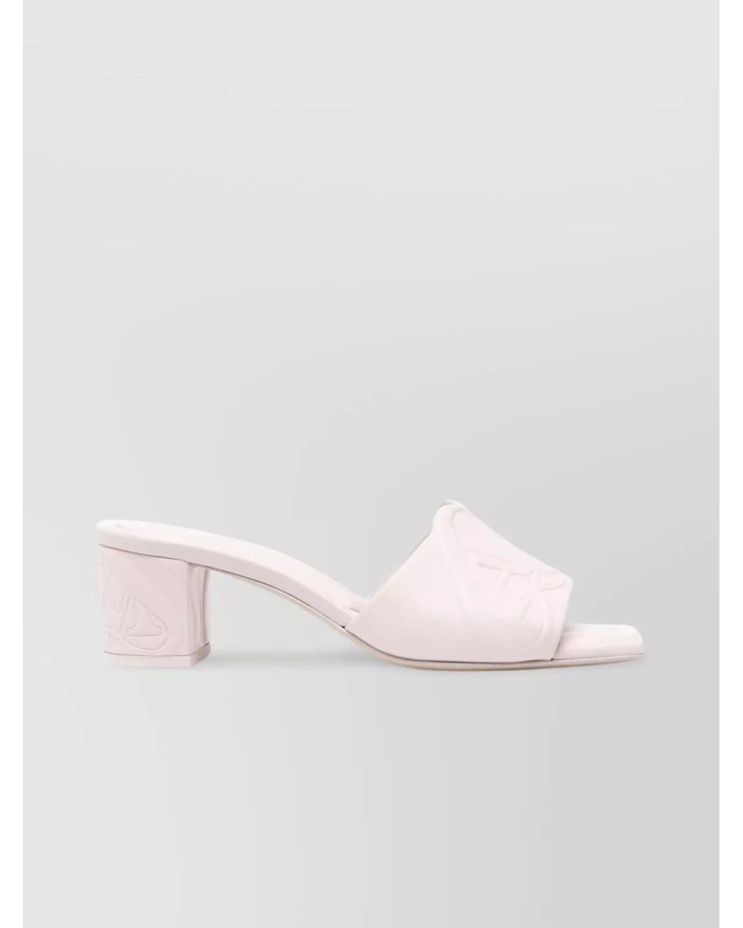 McQueen Natural Leather Mules