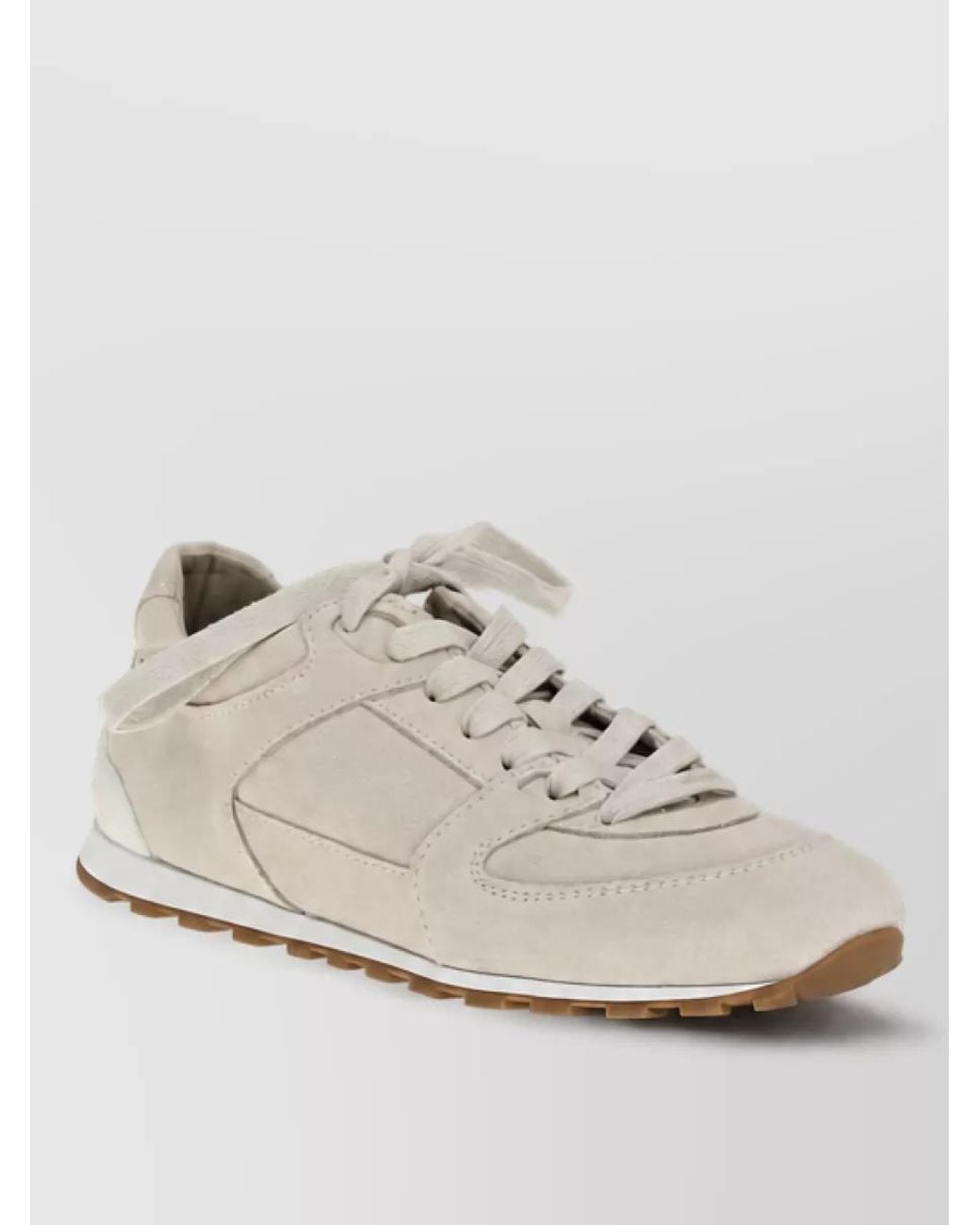 Brunello Cucinelli Natural Calf Leather Low Top Sneakers