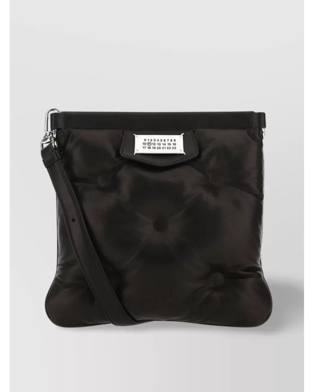Maison Margiela Black Quilted Leather Shoulder Bag for men