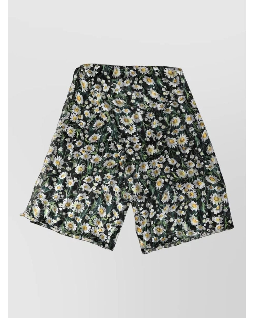 Dolce & Gabbana Multicolor Silk Floral Square Scarf
