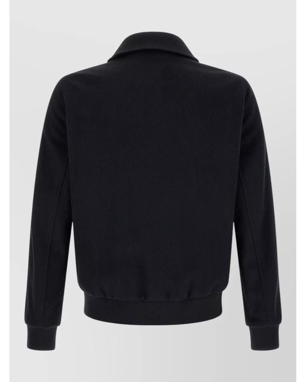 Pal Zileri Blue Wool Single-Breasted Bomber Jacket for men
