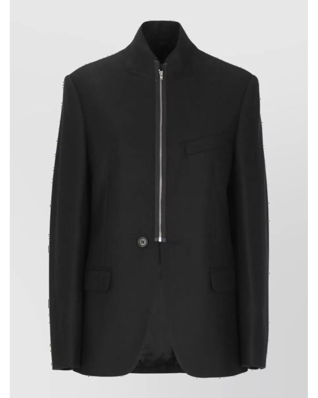 MM6 by Maison Margiela Black Single-Breasted Coat