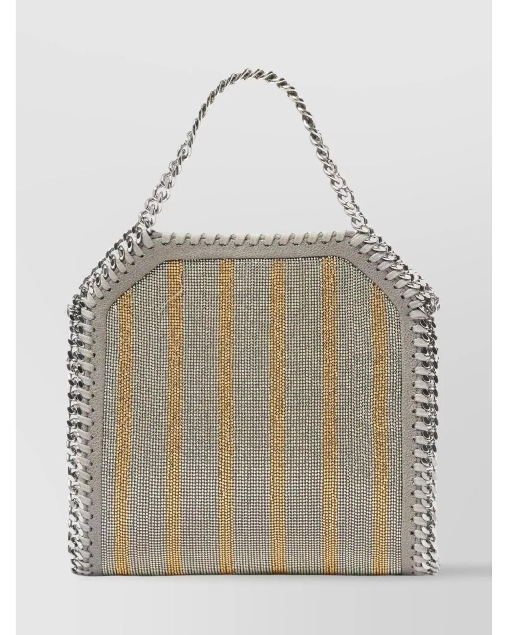 Stella McCartney Gray Falabella Micro Shoulder Bag