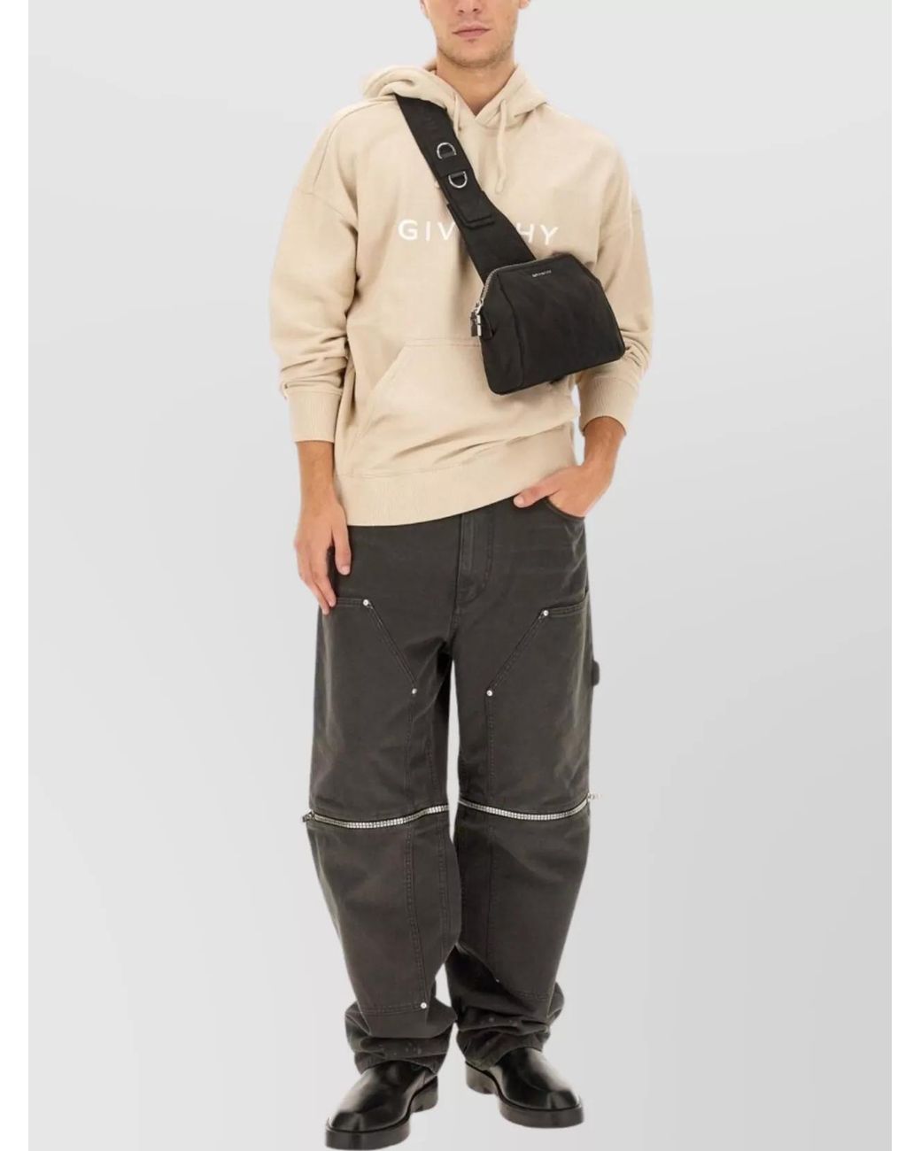 Givenchy Black Denim Zip Jeans for men