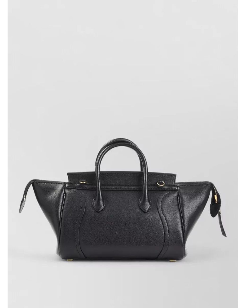 Céline Black Leather Small Luggage Bag