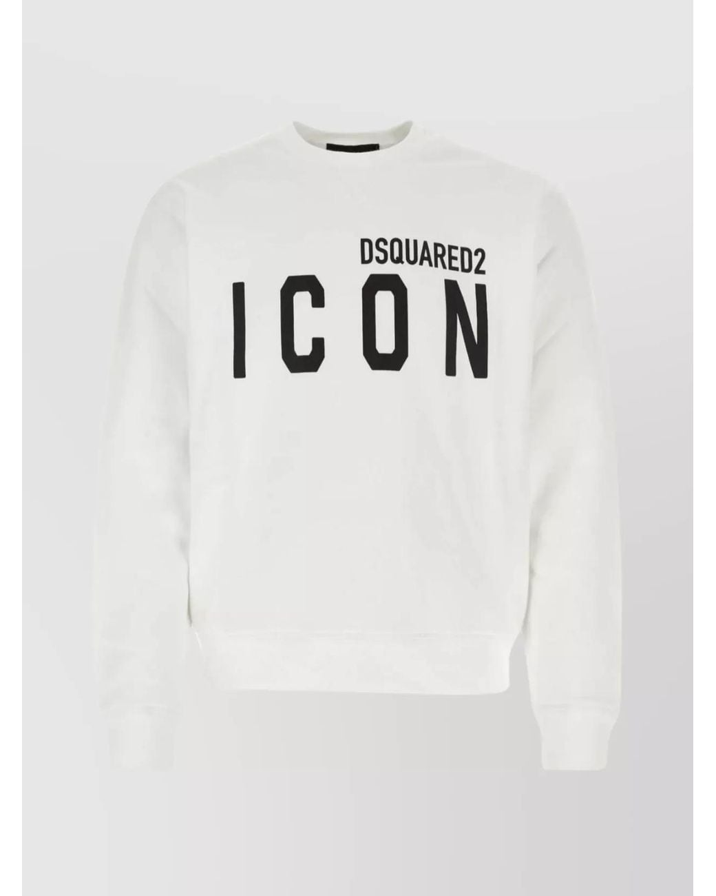 DSquared² Gray Cotton Regular-Fit Logo-Print Sweatshirt for men