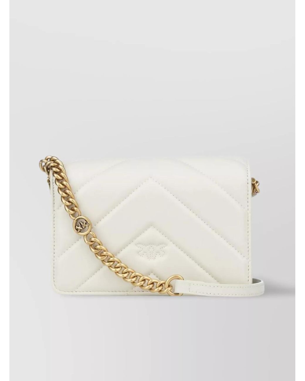 Pinko Natural Love Bag Click Mini Leather Cross-Body Bag