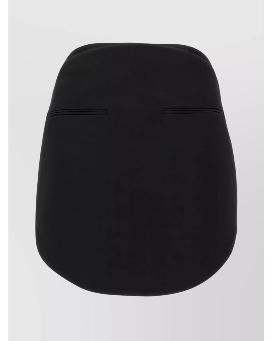 Courreges Black Satin Mini Skirt