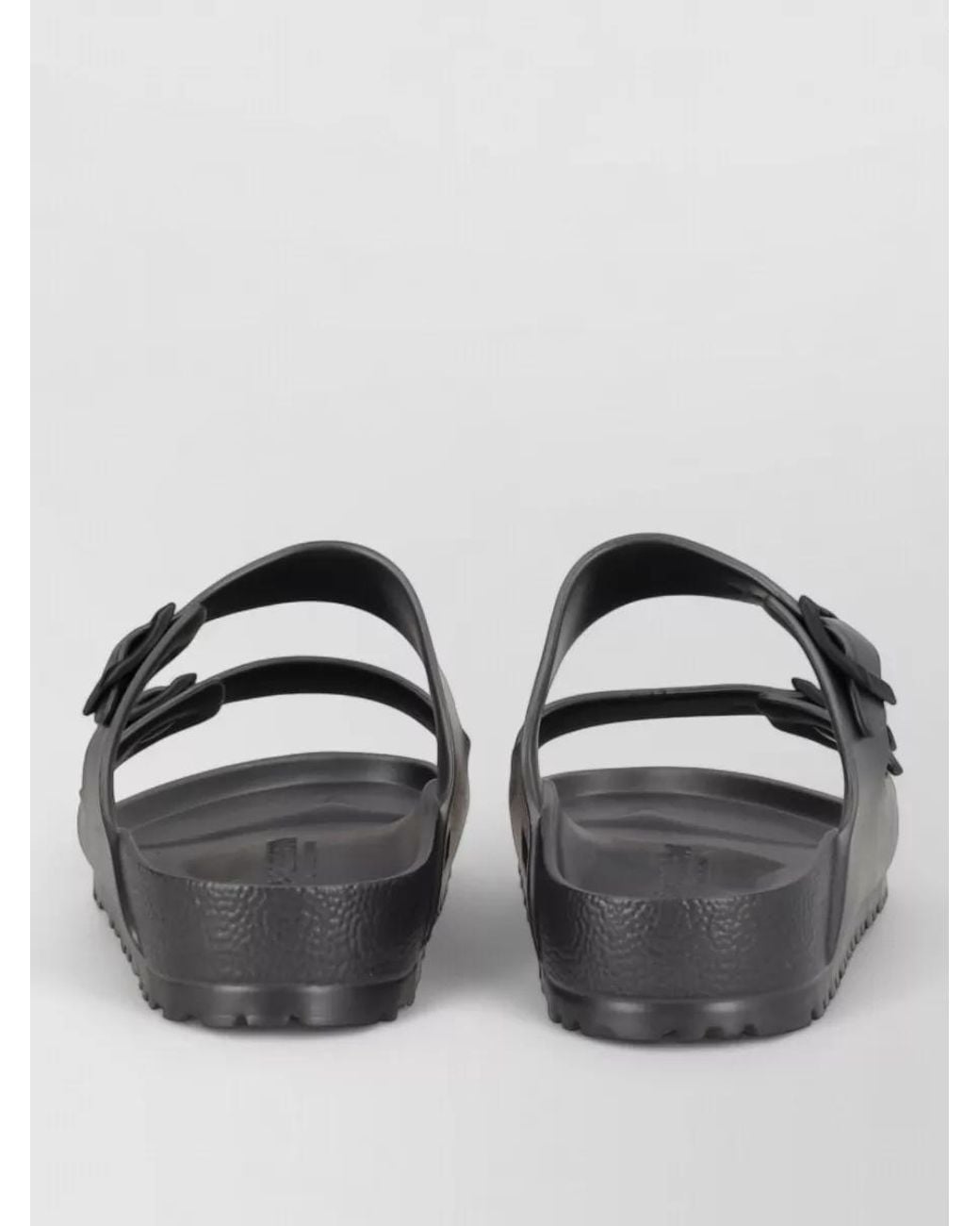 Birkenstock Gray Sandals Open Toe Flat Sole Double Strap