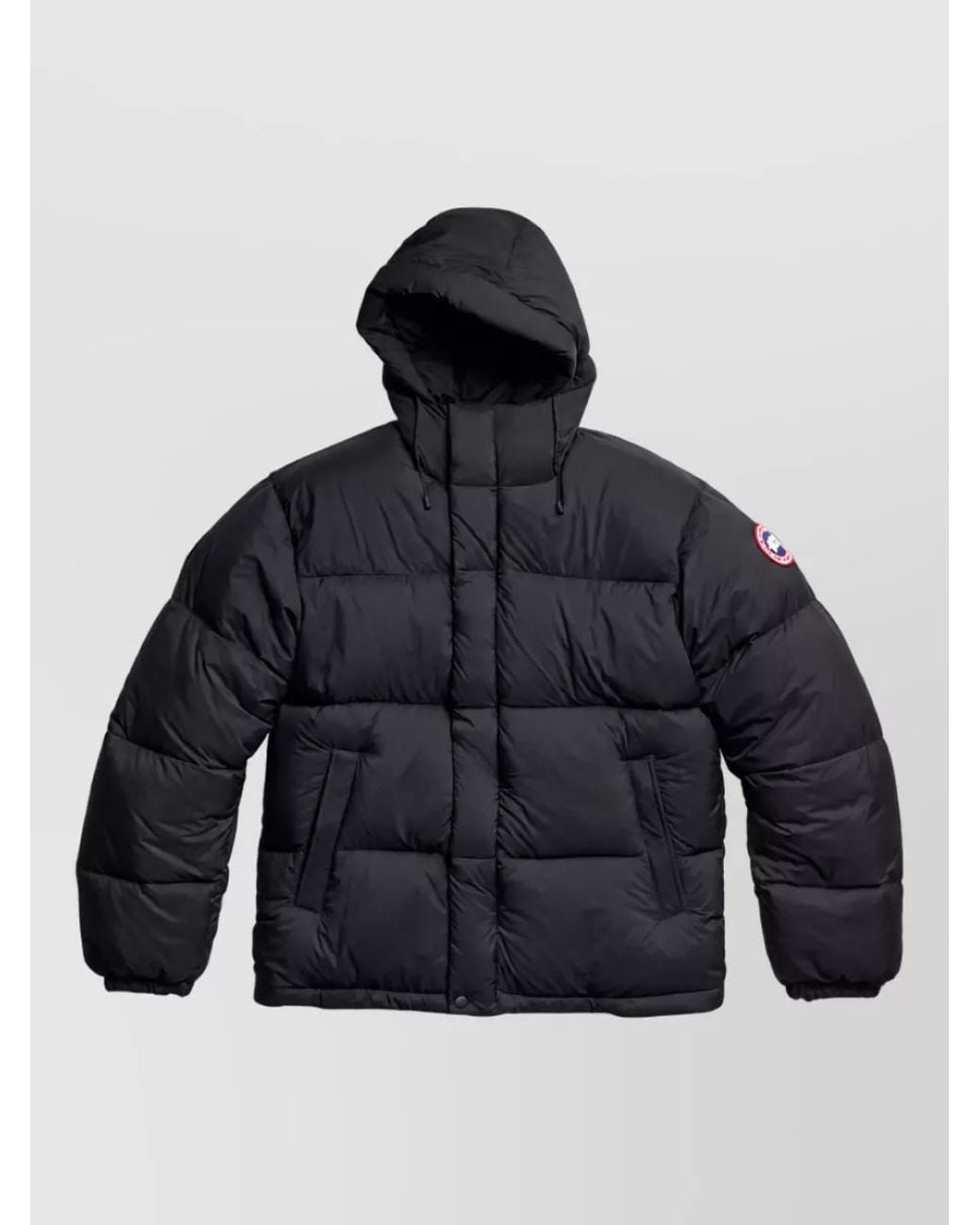 Canada Goose Blue Short Quilted Down Puffer Jacket for men