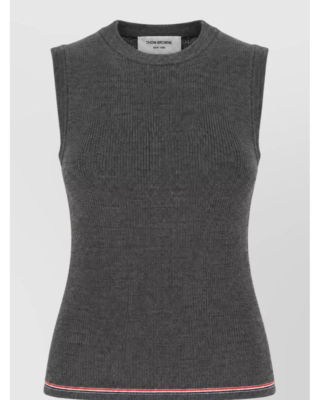 Thom Browne Gray Wool T-Shirt