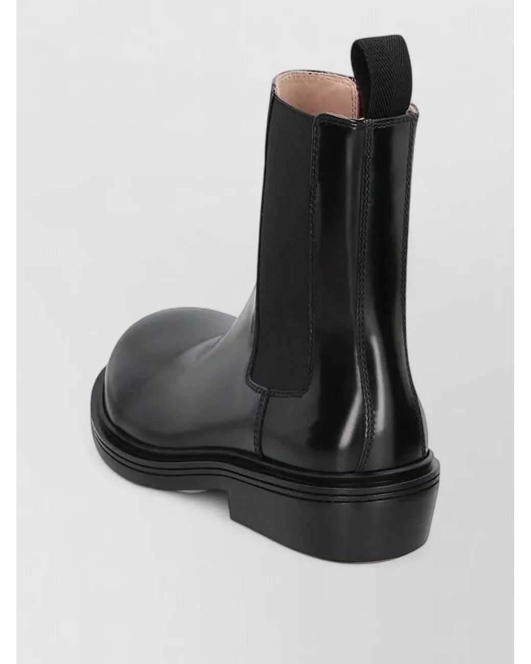 Bottega Veneta Black Leather Chelsea Boots