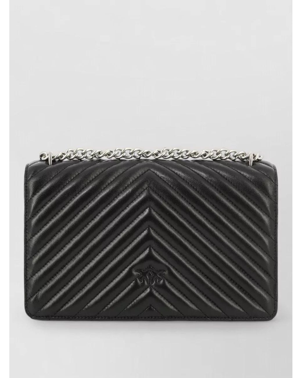 Pinko Black Leather Crossbody Bag