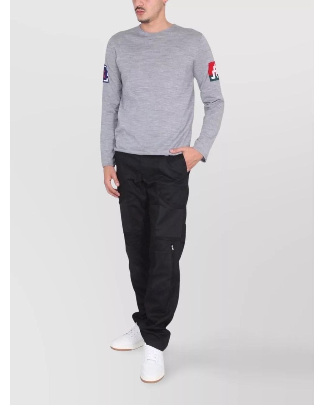Comme des Garçons Gray Wool Regular-Fit Jumper for men