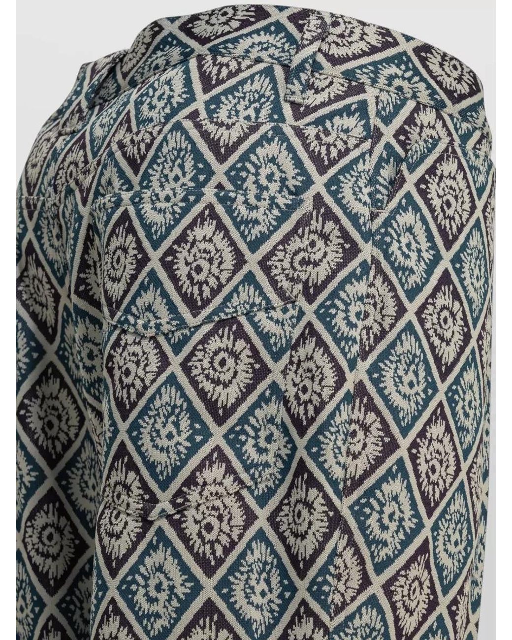 Needles Gray Polyester Tailored Shorts for men