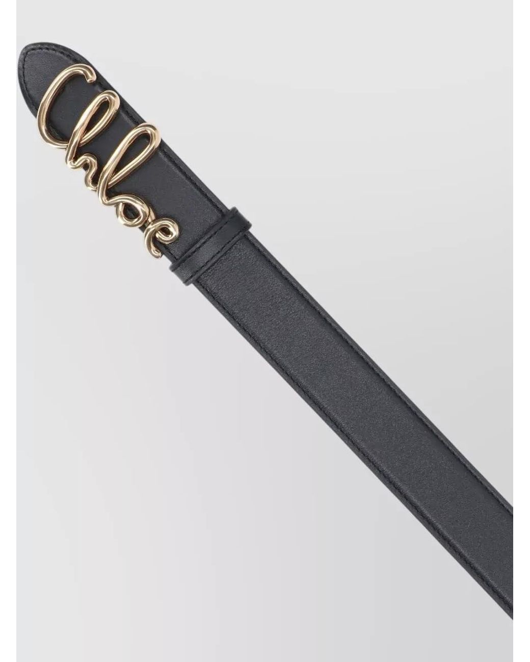 Chloé Gray Leather Belt