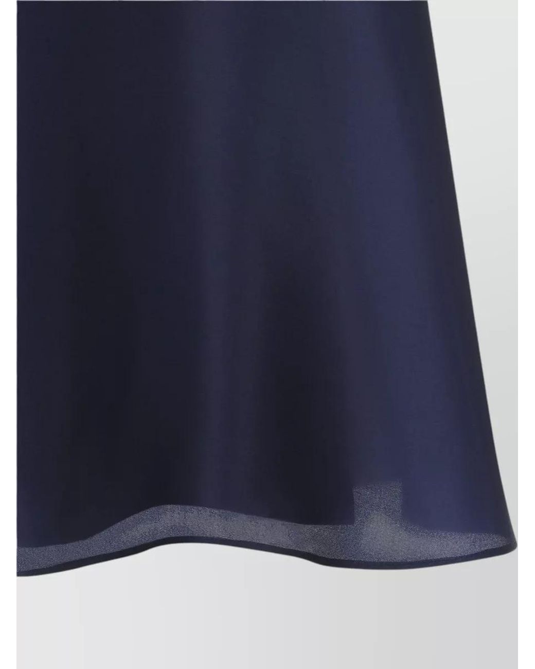 Alberta Ferretti Blue Silk High-Rise A-Line Midi Skirt