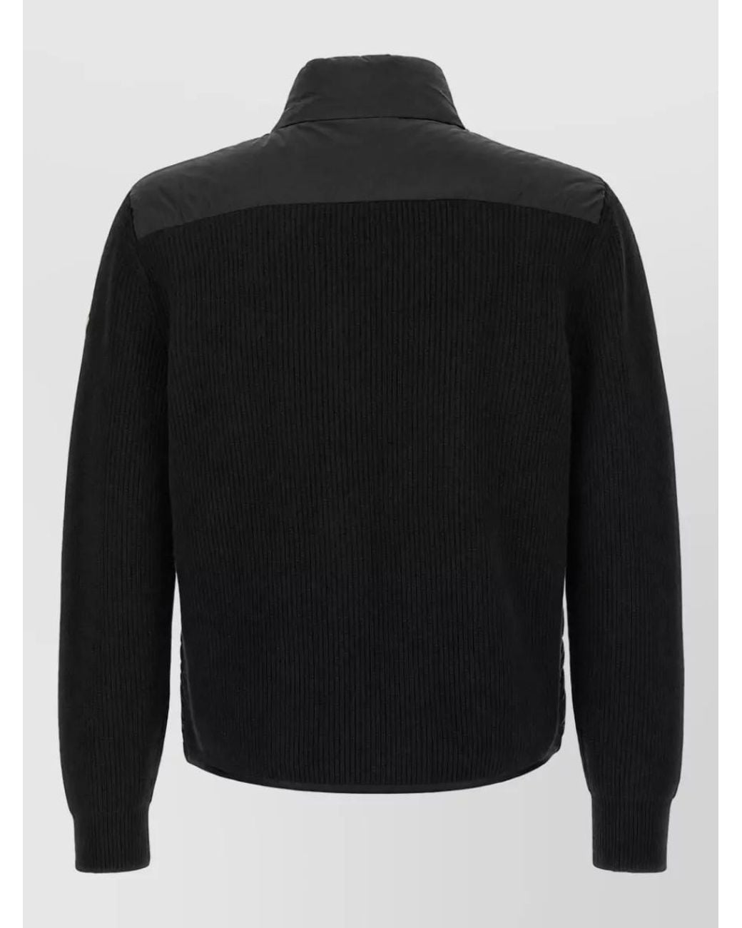 Moncler Black Quilted Padded Cardigan for men