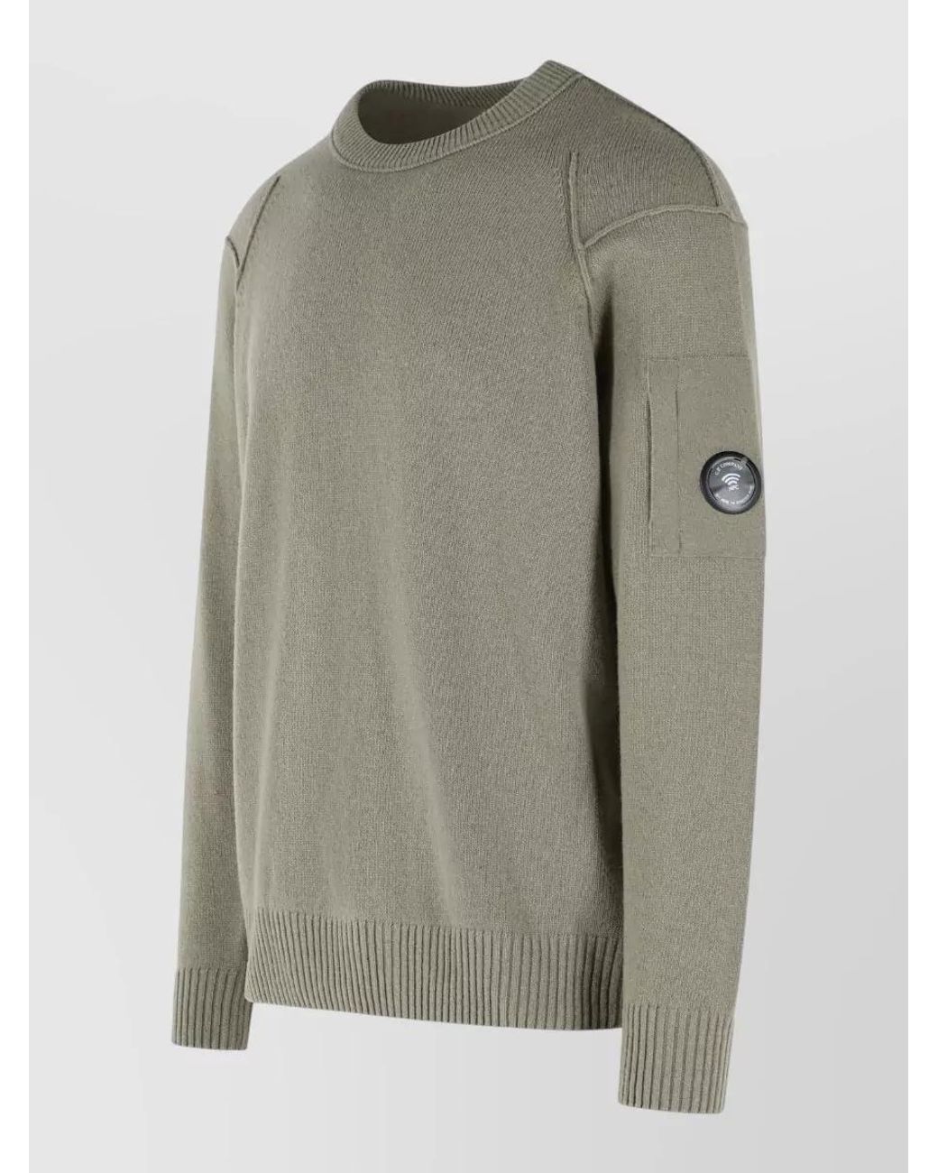 C P Company Gray Wool Sweater for men