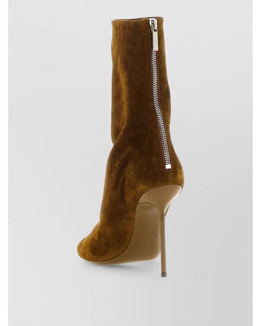 Paris Texas Brown Suede Ankle Boots