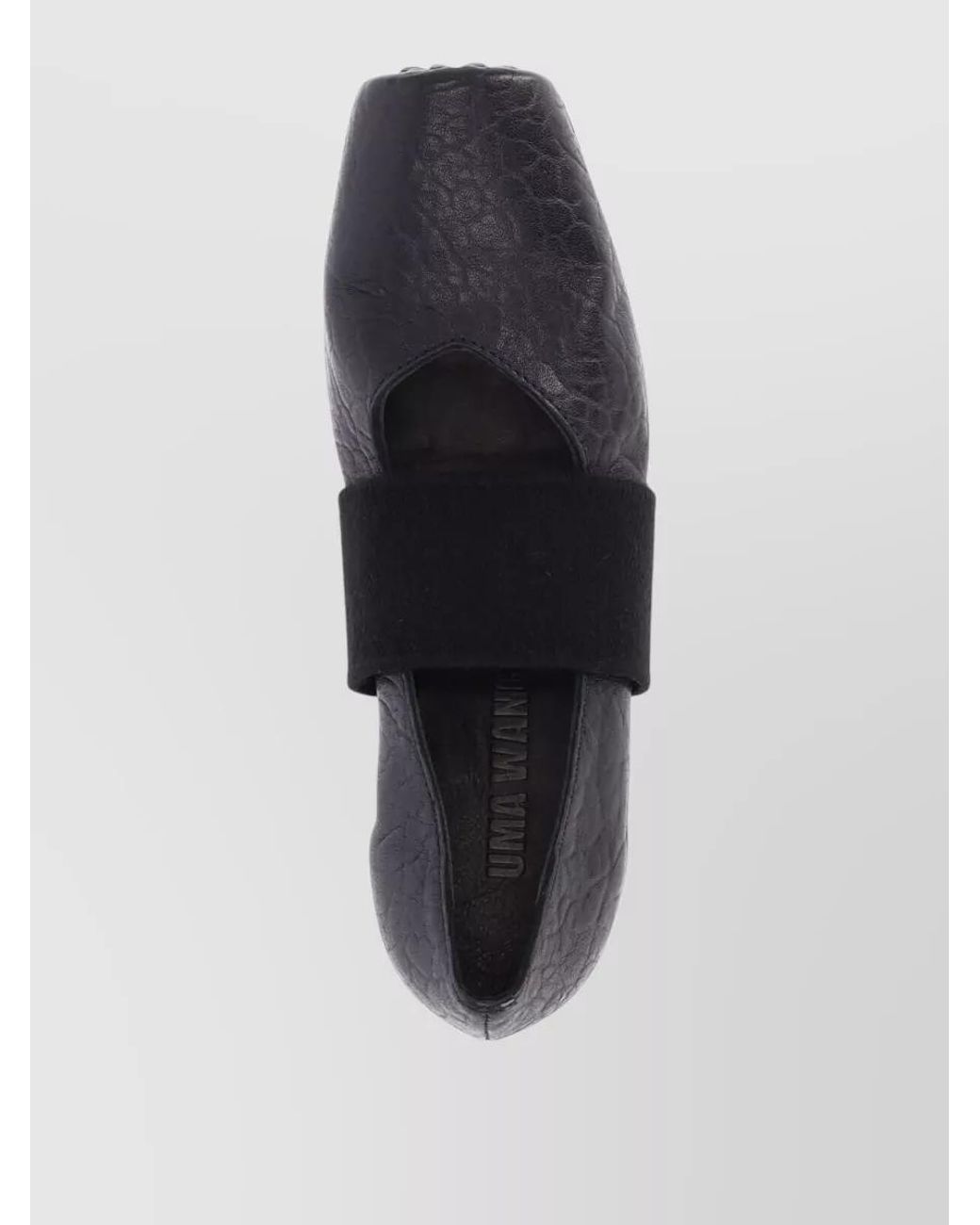 Uma Wang Black Leather Ballet Loafers