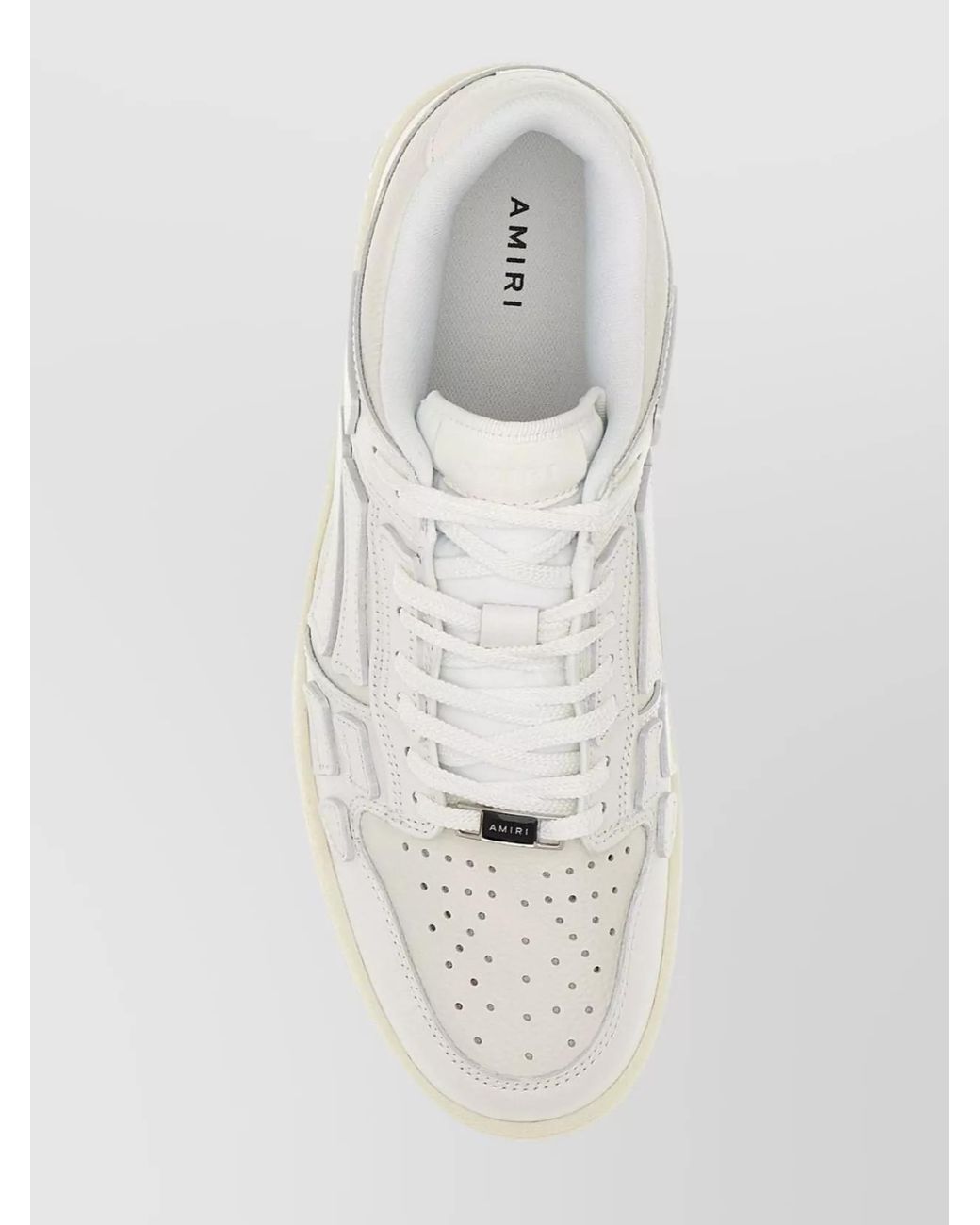 Amiri White Leather Skel Sneakers for men