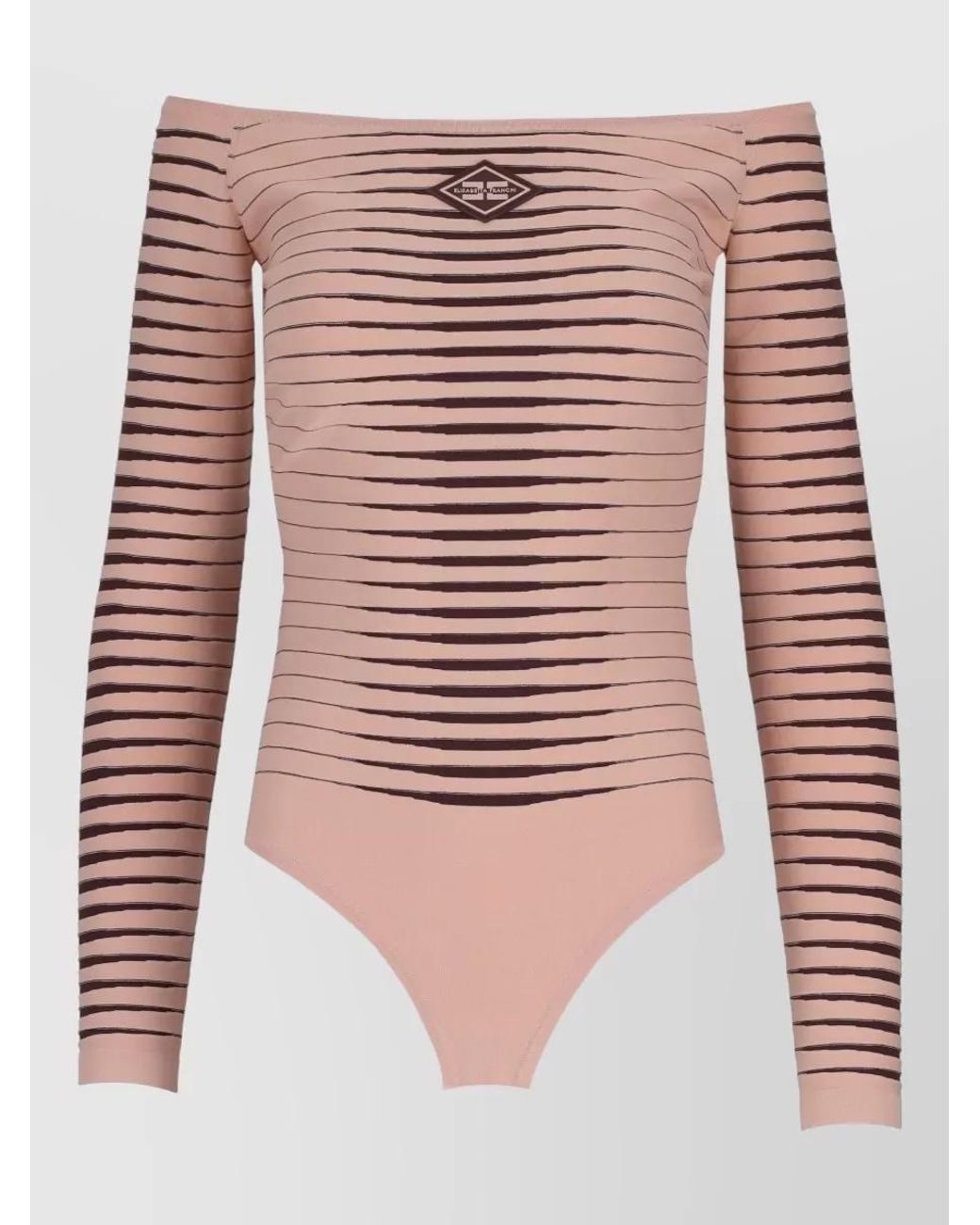 Elisabetta Franchi Red Fine-Knit Bodysuit