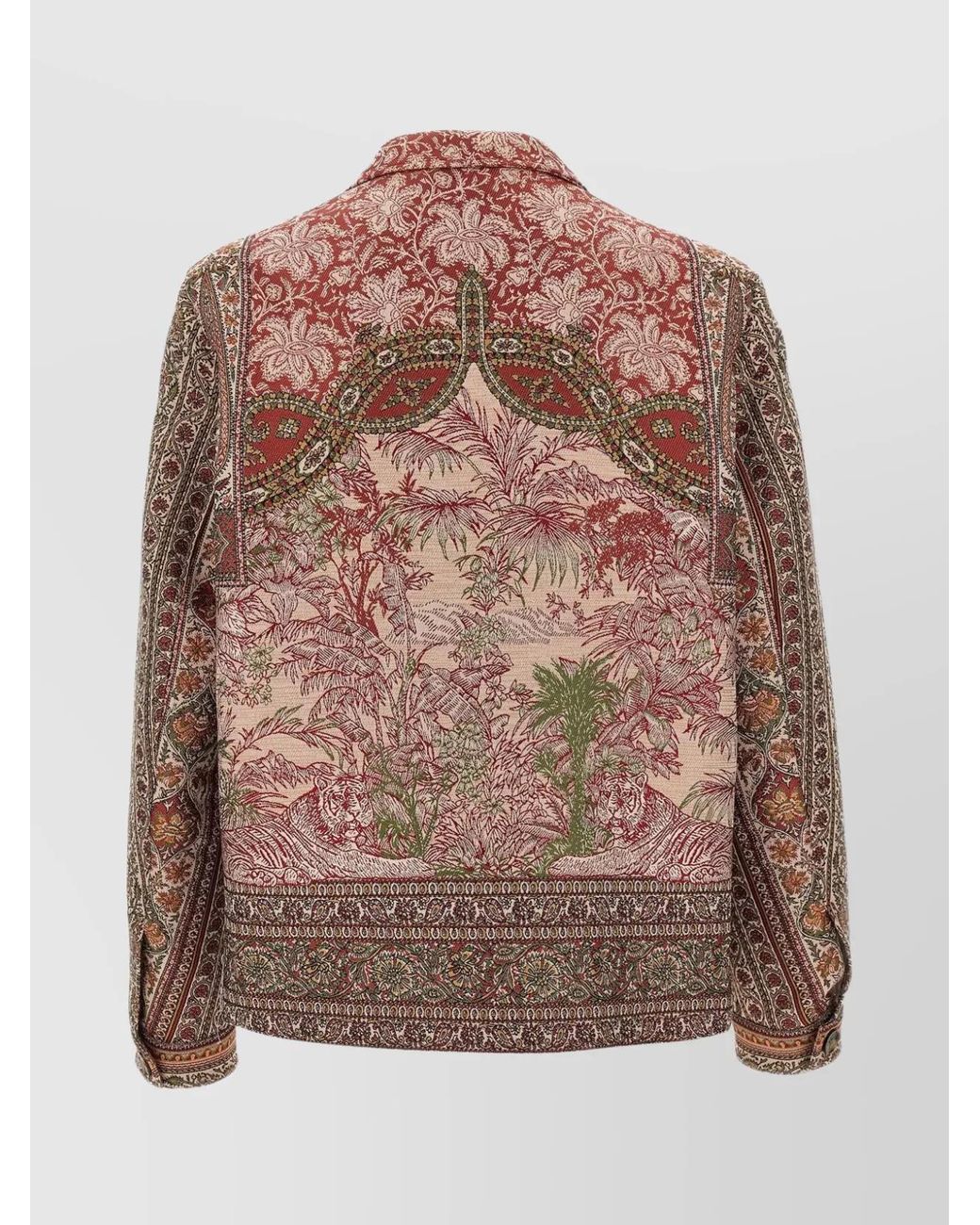 Etro Brown Balmacaan Overshirt for men