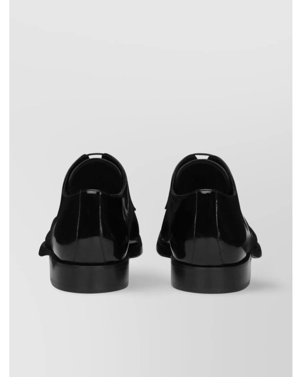 Dolce & Gabbana Black Patent Leather Derby Shoes for men