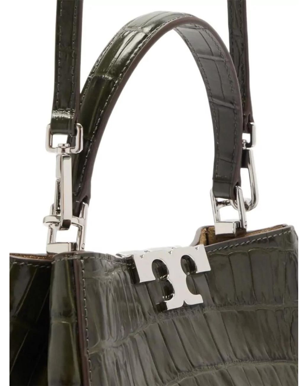 Tory Burch Green Eleanor Mini Leather Shoulder Bag