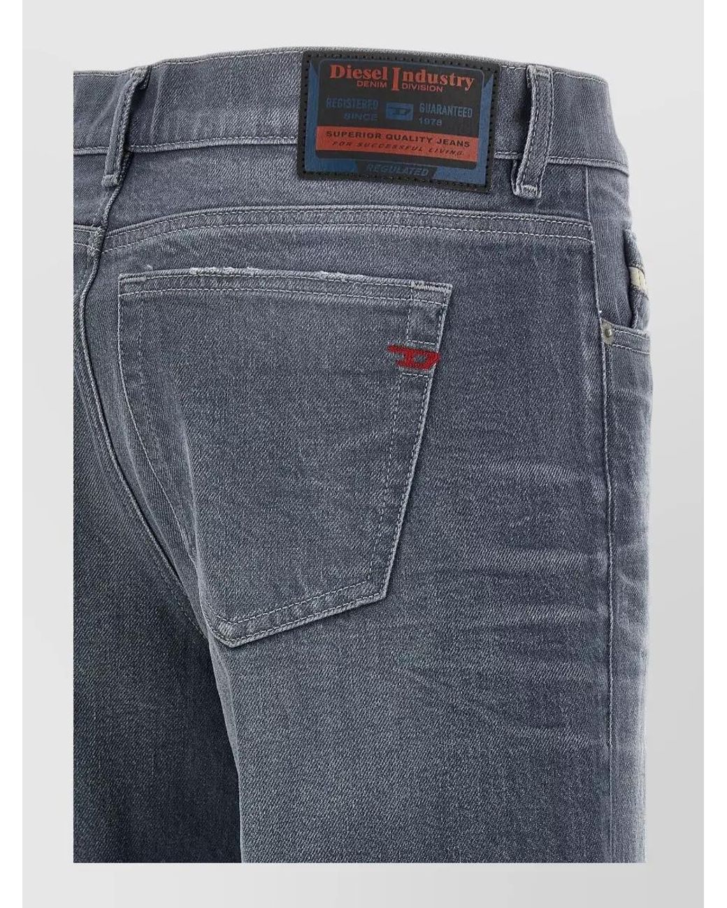 DIESEL Blue Denim High-Rise Flared Jeans