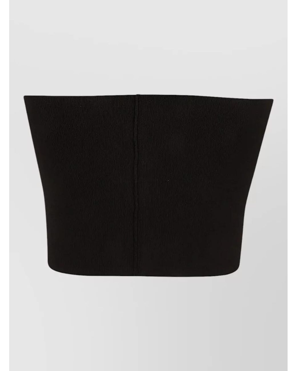 Liviana Conti Black Viscose Bandeau Top