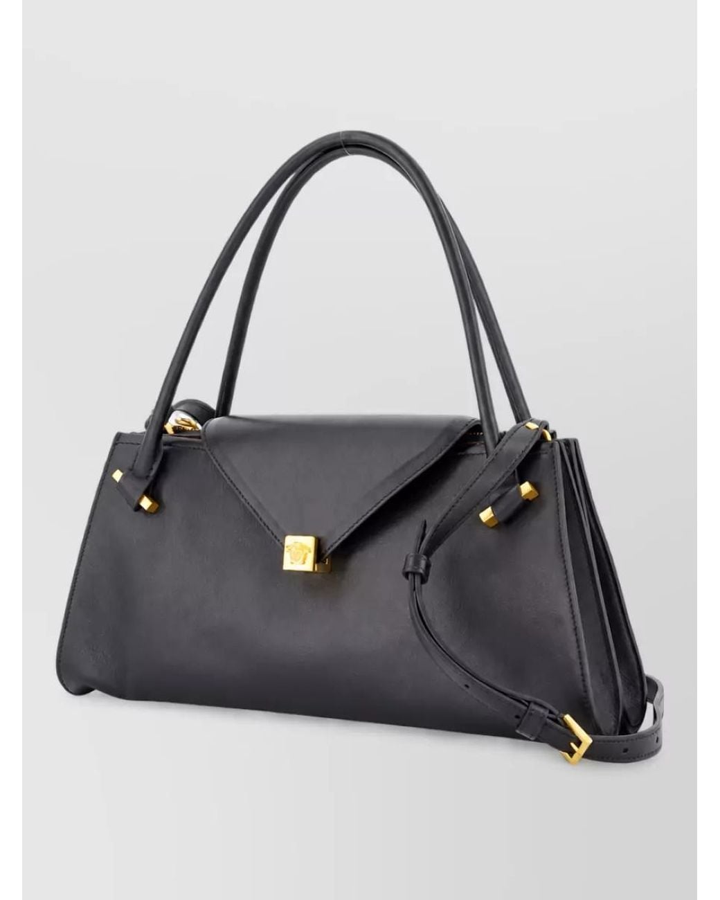 Versace Blue Medium Leather Shoulder Bag