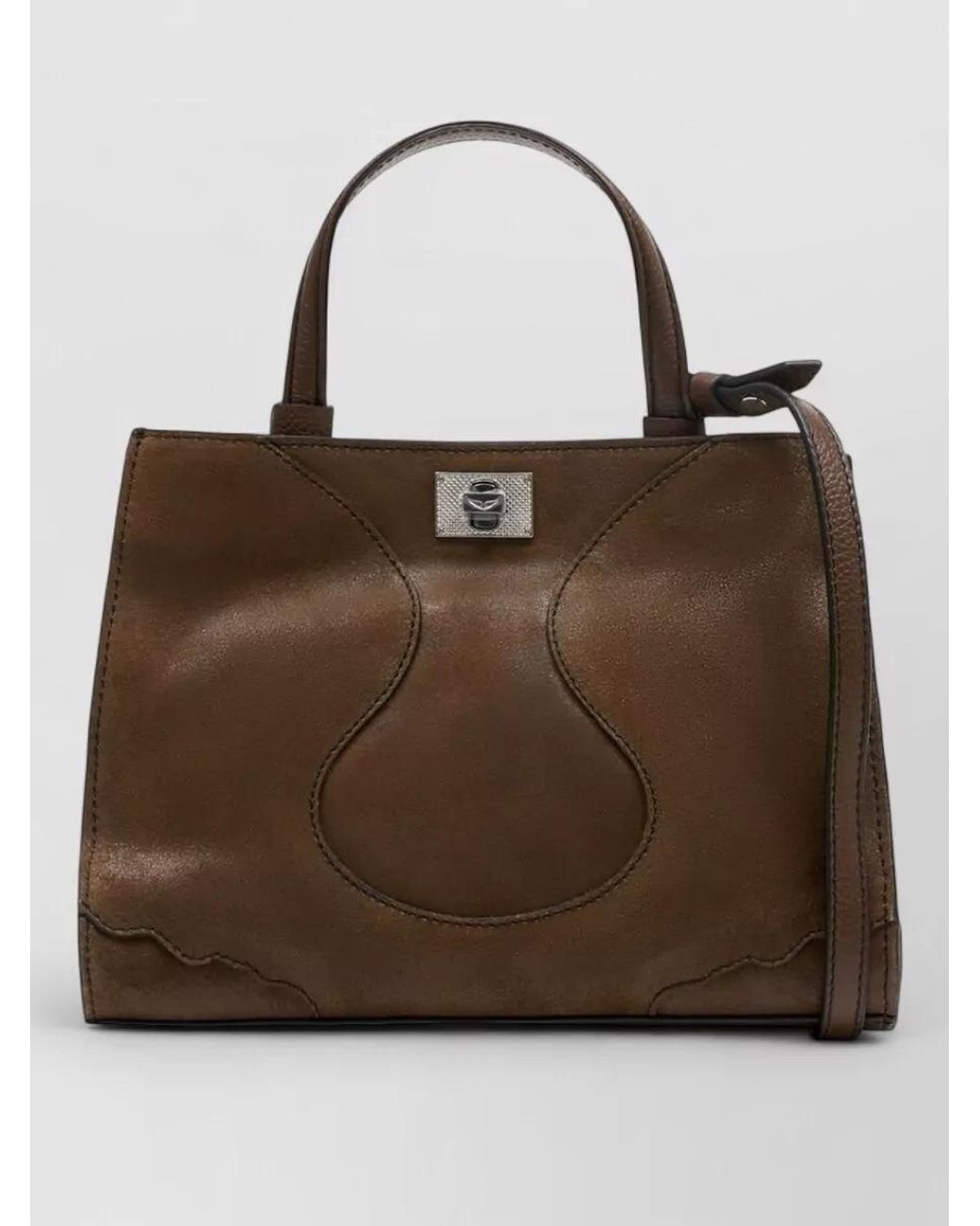 Zadig & Voltaire Brown Nano Leather Tote Bag