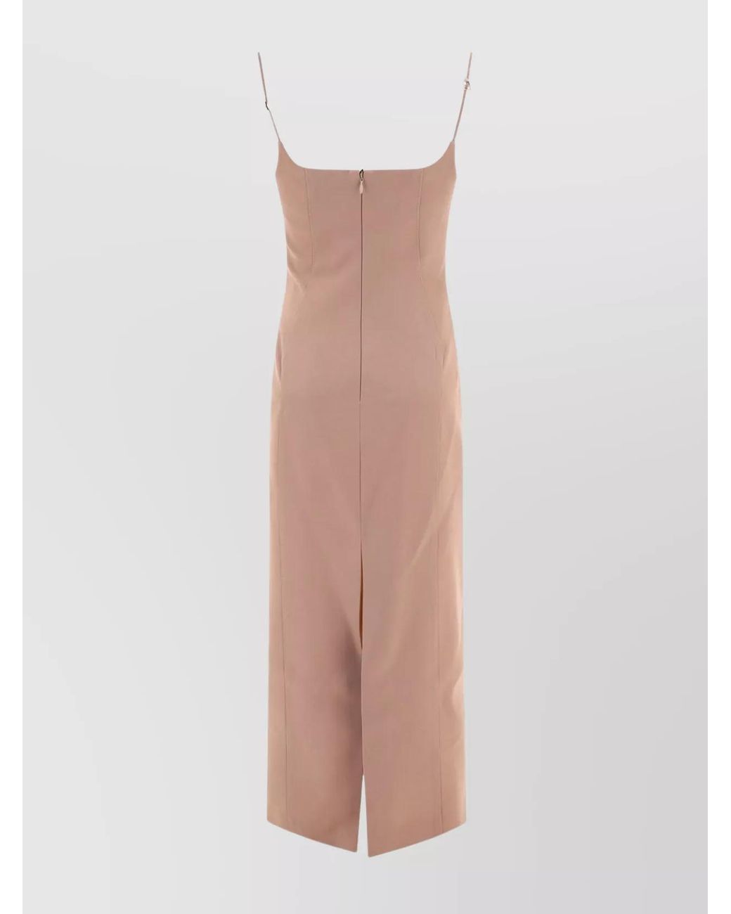 The Attico White Virgin Wool Midi Dress