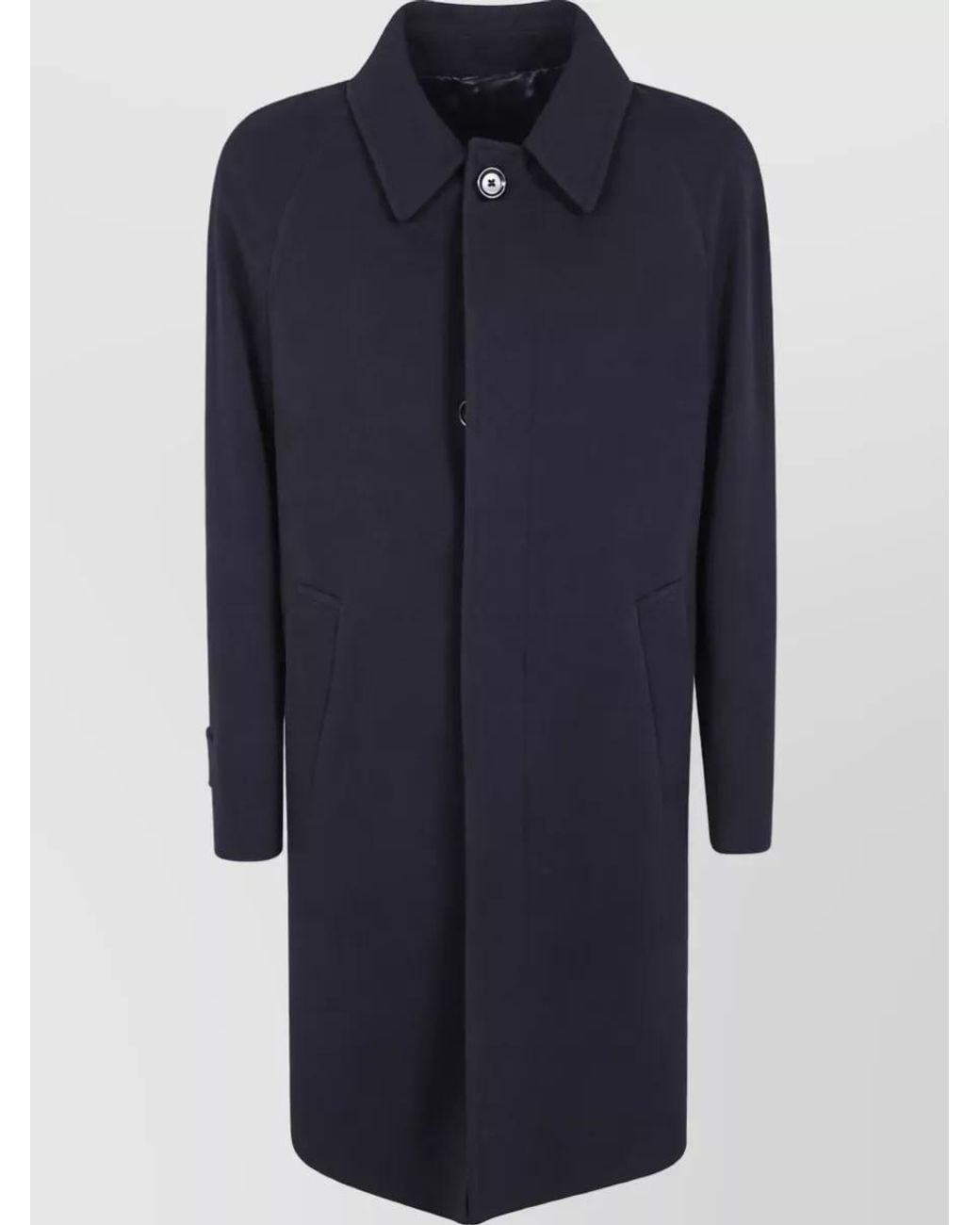 Lardini Blue Cashmere Blend Coat for men