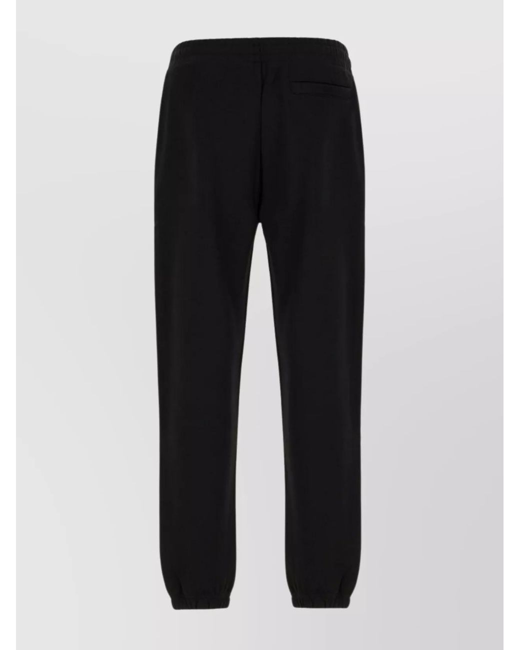 Moncler Black Cotton Track Pants for men
