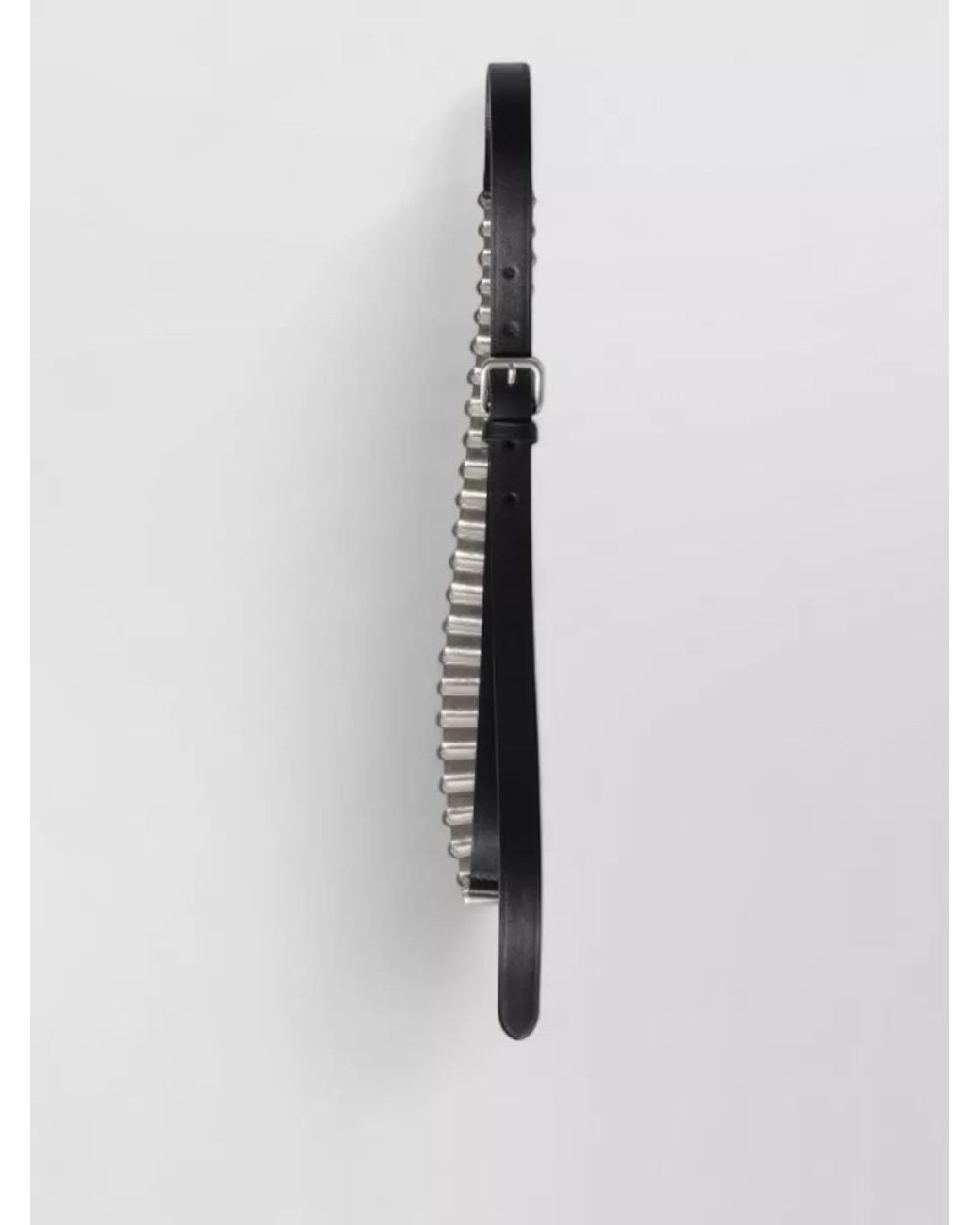 Miu Miu Gray Leather Belt