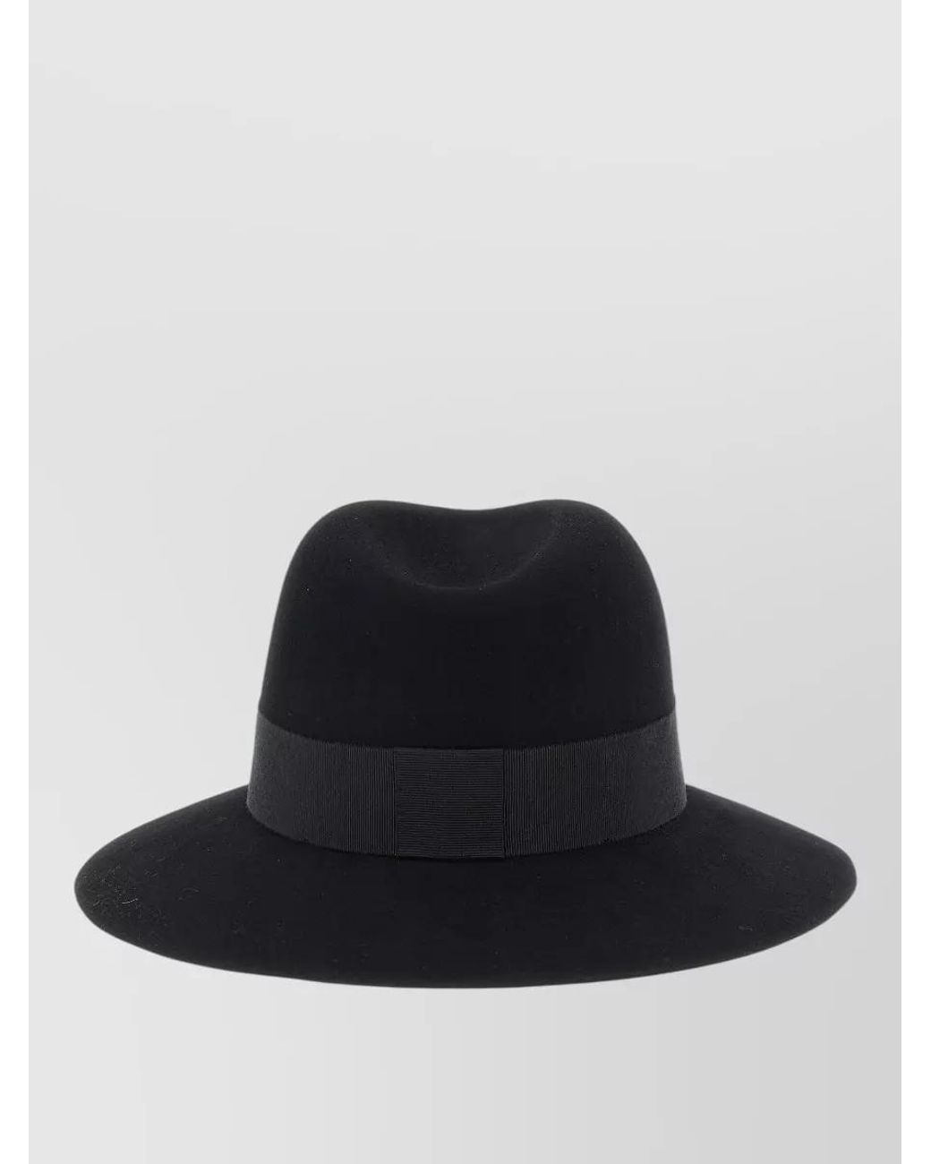 Maison Michel Black Rabbit Felt Fedora Hat