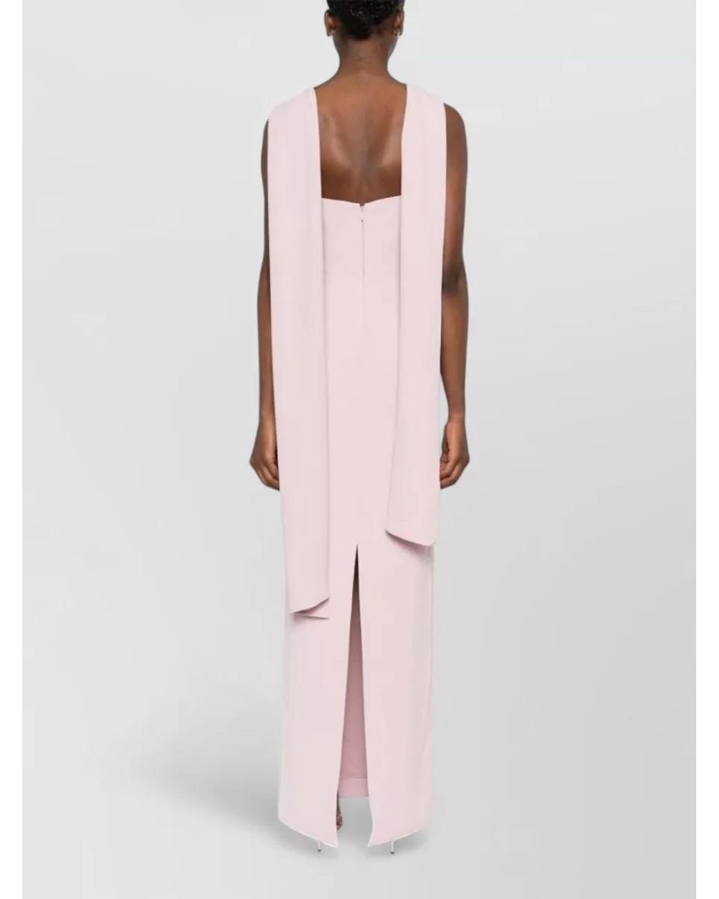 Solace London Pink Twisted Bodice Sleeveless Maxi Dress