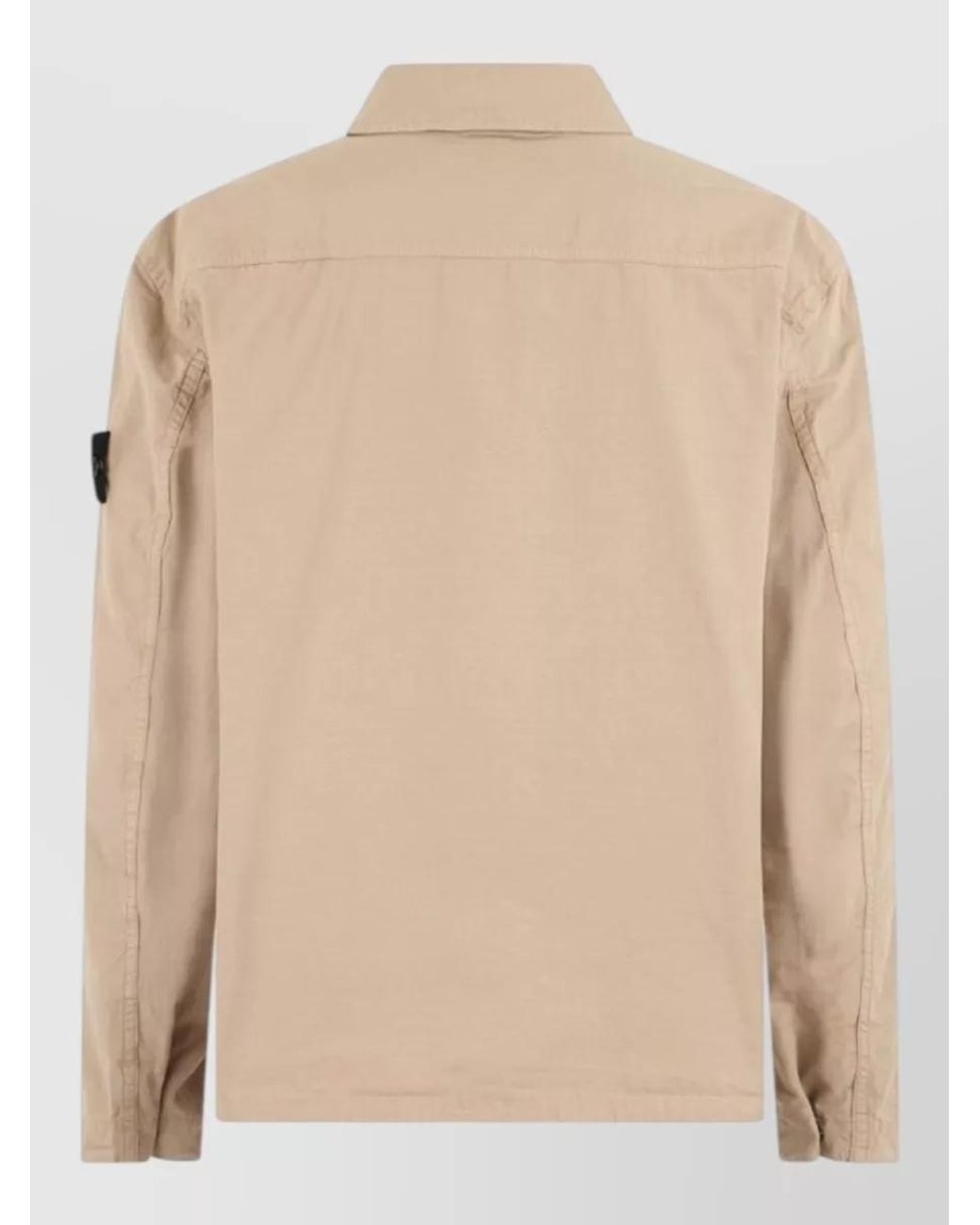 Stone Island Natural Cotton Ripstop Shirt Jacket for men