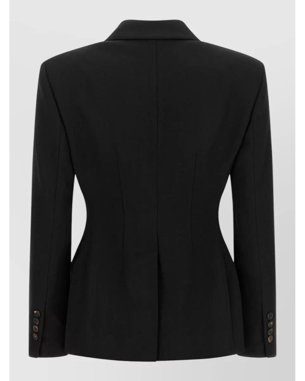 Brunello Cucinelli Black Virgin Wool Double-Breasted Blazer