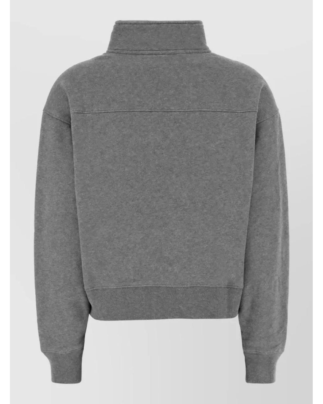 Sporty & Rich Gray Cotton Sweatshirt