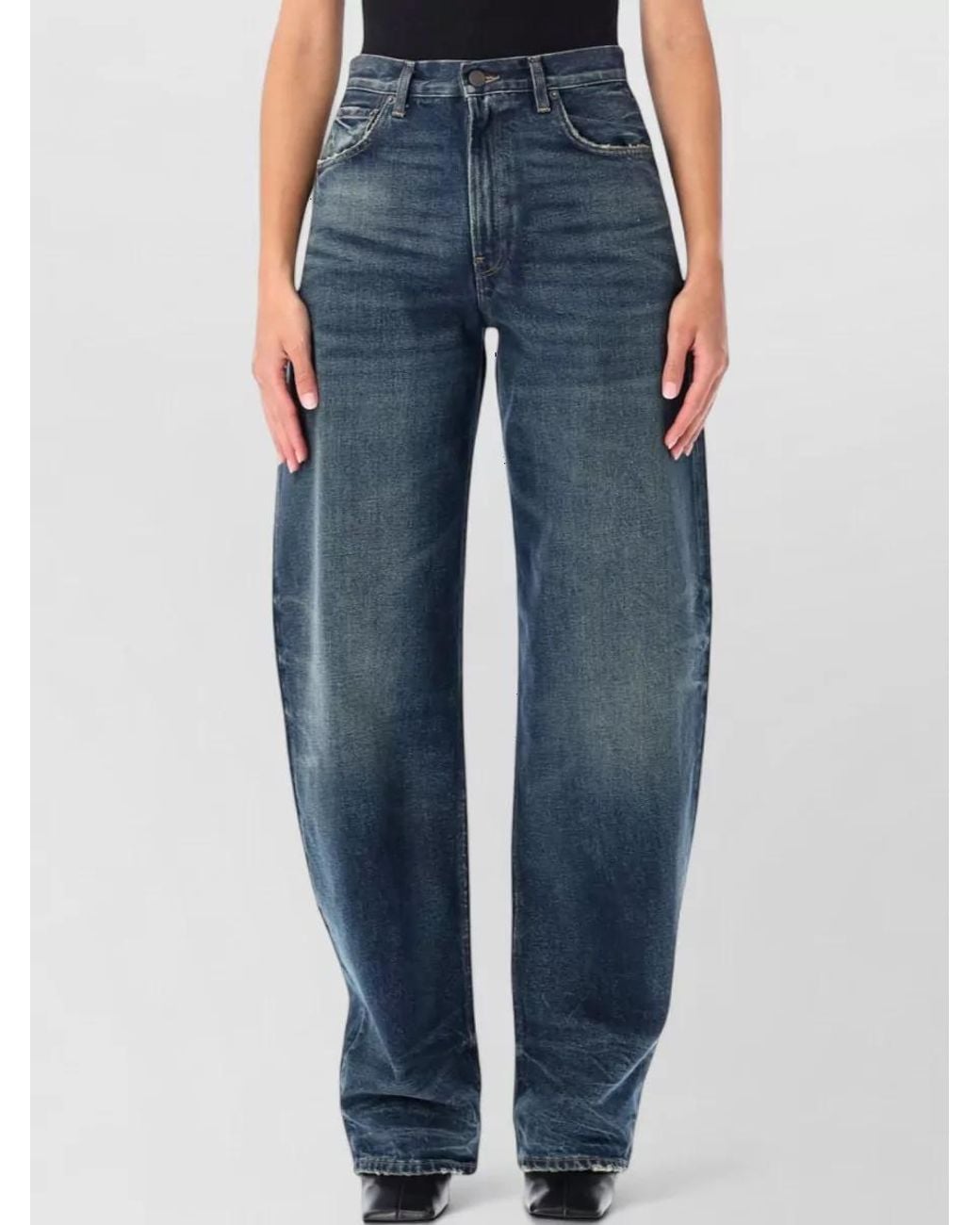 Haikure Blue Denim Straight-Leg Jeans