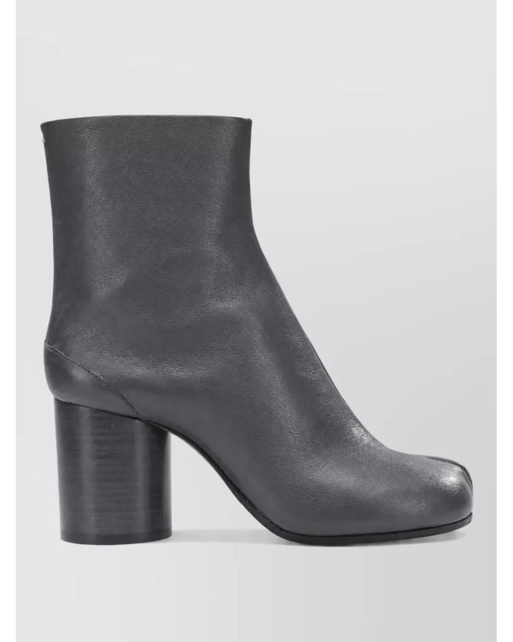 Maison Margiela Gray Leather Ankle Boots