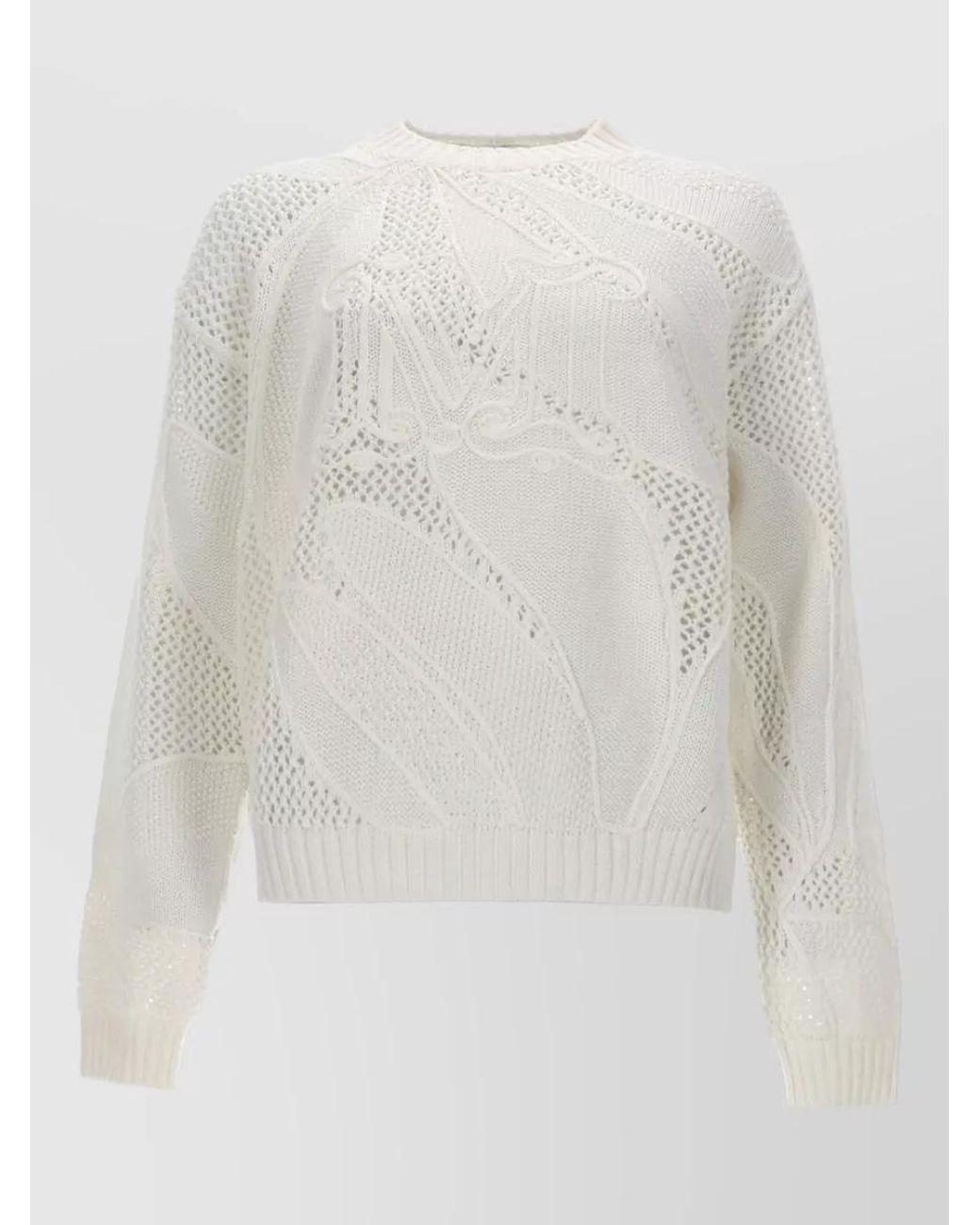 Max Mara White Embroidered Cotton Sweatshirt