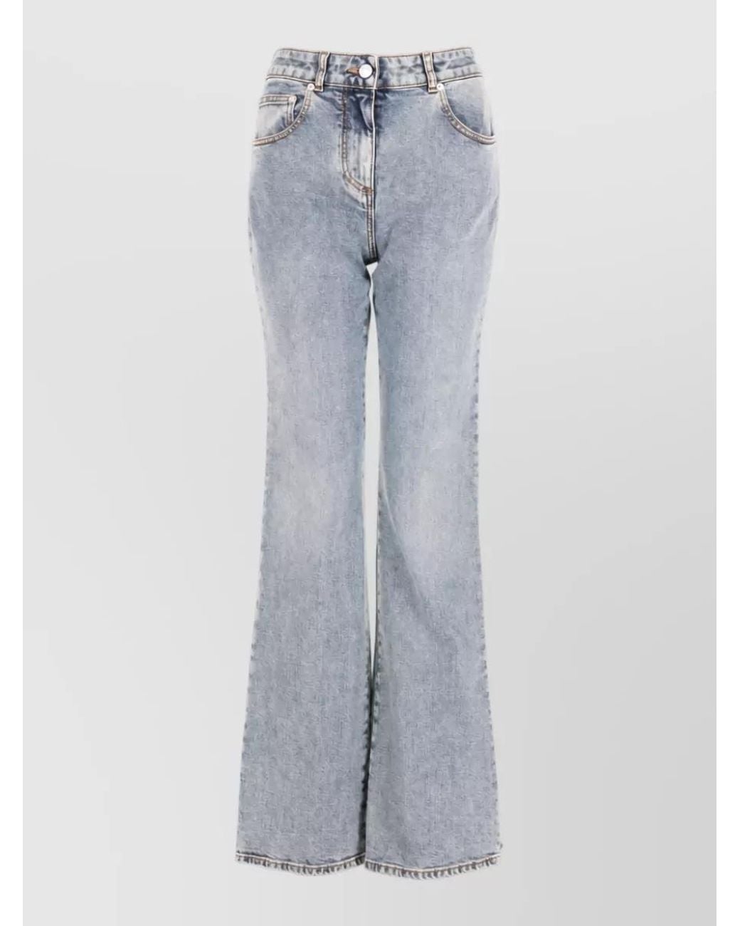 Balmain Blue Flared Trousers